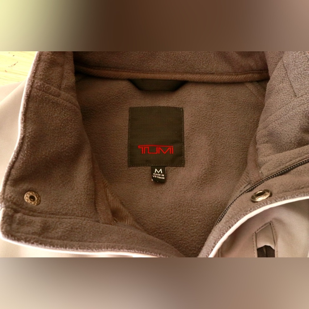TUMI Softshell Jacket Mens Medium Micro Fleece Li… - image 6